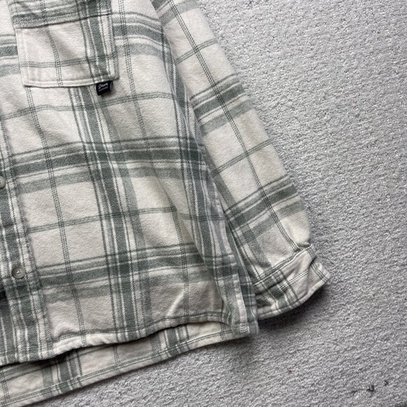 Zara DNWR-Heavyweight Flannel Shirt Men's XL Light Green Lumberjack - Picture 3 of 12